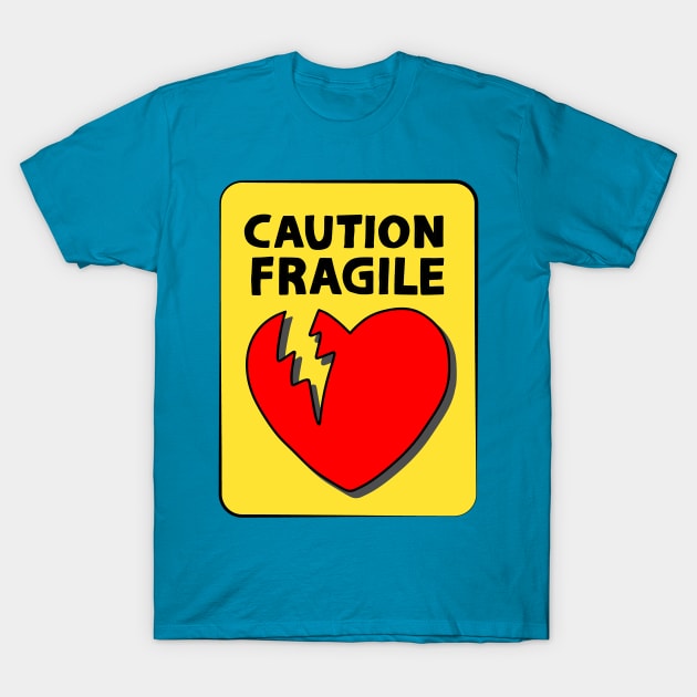 Caution Fragile T-Shirt by Akman